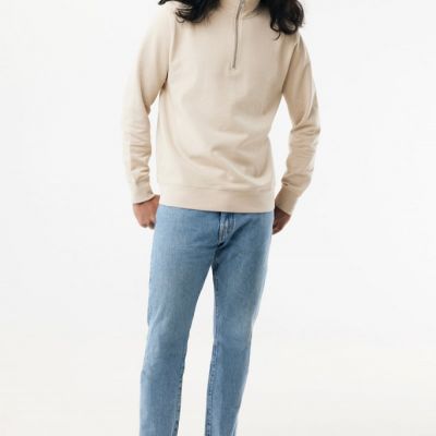 IQONIQ Elgon recycled cotton quarter zip sweater