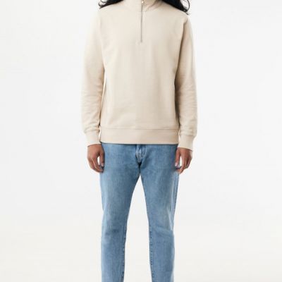 IQONIQ Elgon recycled cotton quarter zip sweater