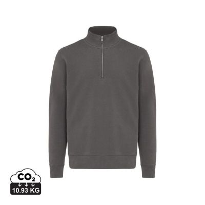 IQONIQ Elgon recycled cotton quarter zip sweater