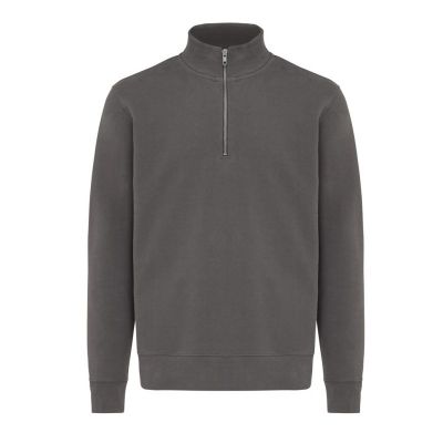 IQONIQ Elgon recycled cotton quarter zip sweater