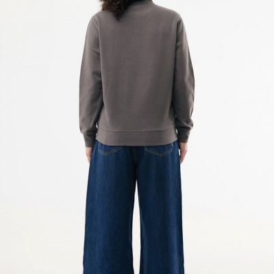 IQONIQ Elgon recycled cotton quarter zip sweater