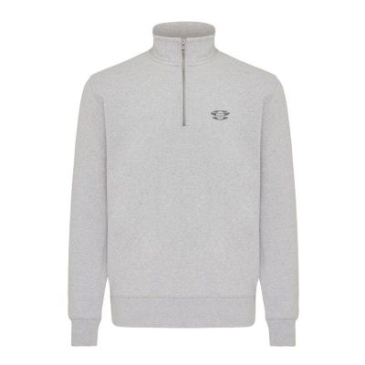 IQONIQ Elgon recycled cotton quarter zip sweater