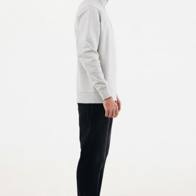 IQONIQ Elgon recycled cotton quarter zip sweater