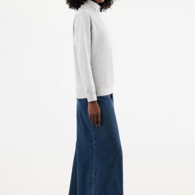 IQONIQ Elgon recycled cotton quarter zip sweater