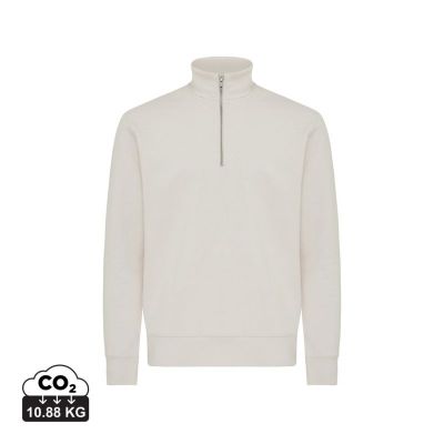 IQONIQ Elgon recycled cotton quarter zip sweater