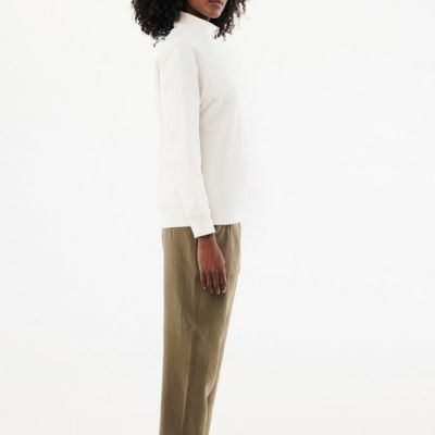 IQONIQ Elgon recycled cotton quarter zip sweater