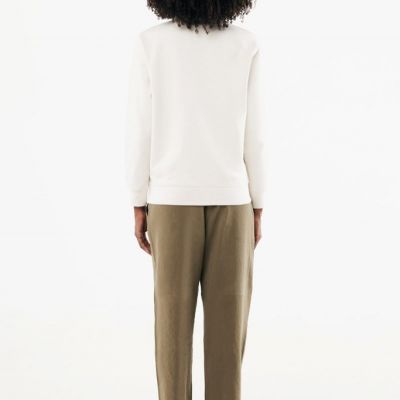 IQONIQ Elgon recycled cotton quarter zip sweater