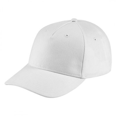 FORZA, kačket sa 5 panela, metalna kopča, beli