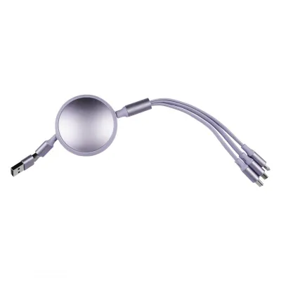 KEPLER 6IN1, usb type-c kabl za punjenje i prenos podataka, 6 u 1, 60w, lila