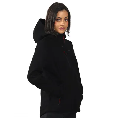 PANTHER THERMO WOMEN, ženska softshell jakna sa ugrađenim grejačima, crna