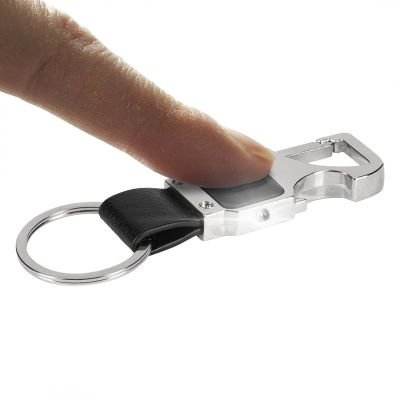 HORNET, privezak za ključeve, otvarač za flaše, karabinjer i baterijska lampa, silver-crni