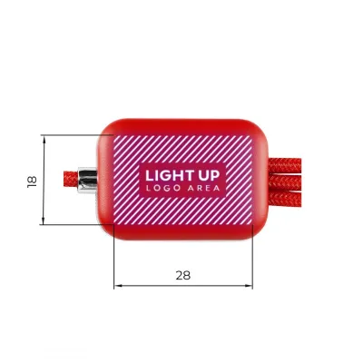 ODON 3IN1, usb kabl za punjenje 3 u 1, crveni