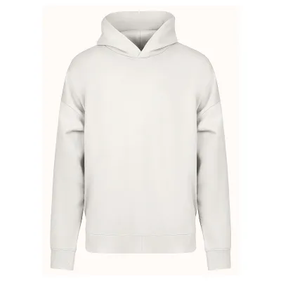 BIG HOODY, široka dukserica sa kapuljačom od organskog pamuka, 300 g/m2, krem-bela