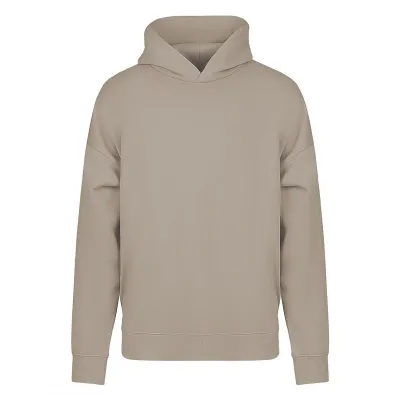 BIG HOODY, široka dukserica sa kapuljačom od organskog pamuka, 300 g/m2, svetlo braon