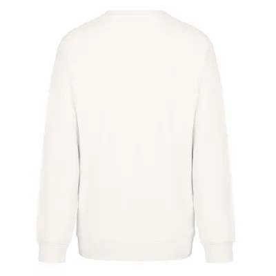 BIG, unisex široka dukserica od organskog pamuka, 300 g/m2, krem-bela