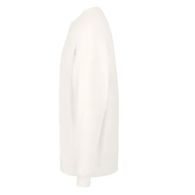 BIG, unisex široka dukserica od organskog pamuka, 300 g/m2, krem-bela