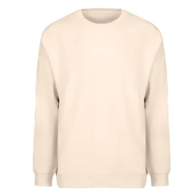 BIG, unisex široka dukserica od organskog pamuka, 300 g/m2, svetlo braon