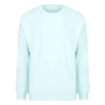 BIG, unisex široka dukserica od organskog pamuka, 300 g/m2, svetlo plava