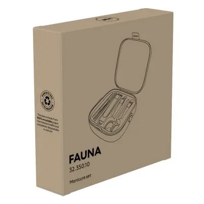 FAUNA, manikir set, 6/1, crni