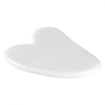 GUA SHA, masažer za lice u vrećici, beli