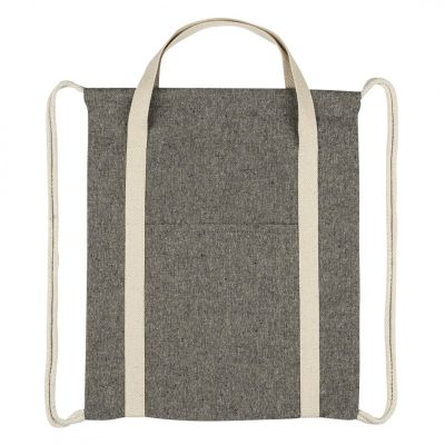 ZORA, ranac od recikliranog pamuka, 200 g/m2, crni