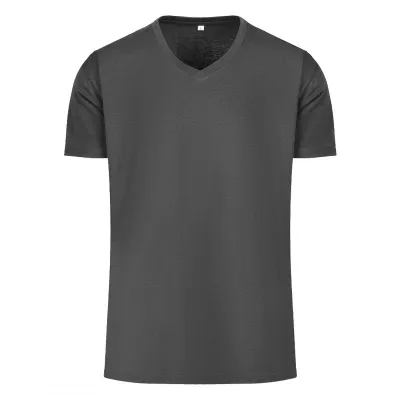 TARGET V MEN, pamučna majica, v izrez, 160 g/m2, tamno siva