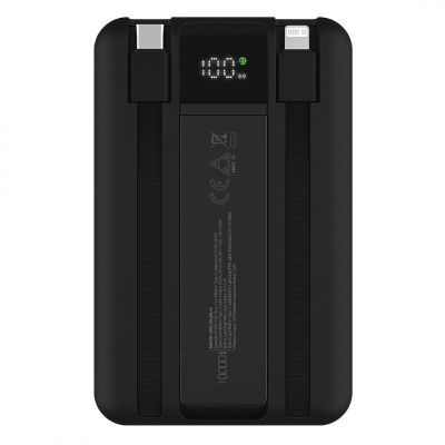 MISTIK 10PD, pomoćna baterija, 10.000 mah, sa magnetom, crna