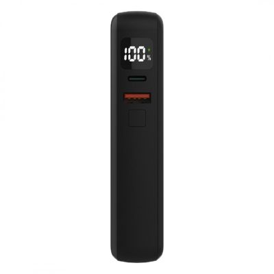 HOPSON 10PD, pomoćna baterija, 10.000 mah, sa kablom na izvlačenje, tamno siva