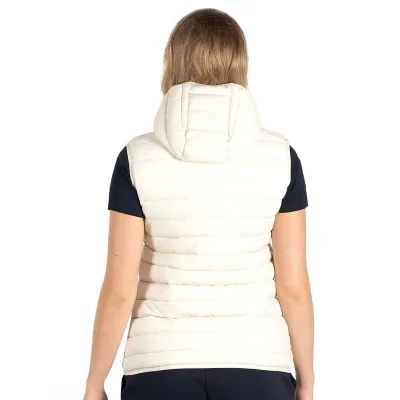 LIBERTY HOOD VEST WOMEN, ženski prsluk sa kapuljačom, krem-beli