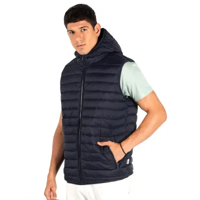 LIBERTY HOOD VEST WOMEN, ženski prsluk sa kapuljačom, plavi