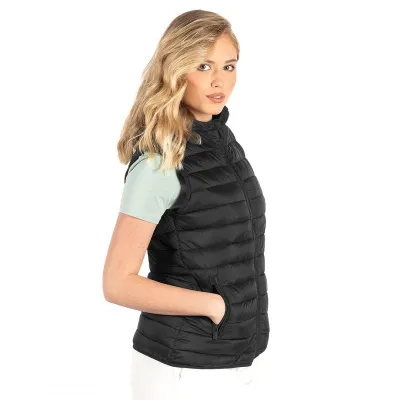 LIBERTY HOOD VEST WOMEN, ženski prsluk sa kapuljačom, crni