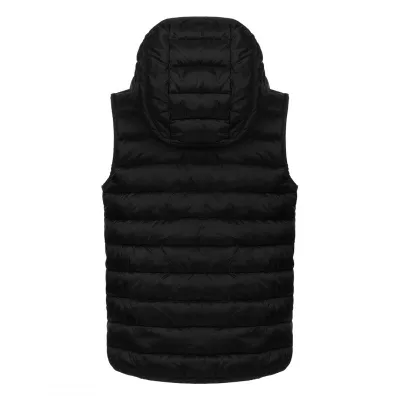 LIBERTY HOOD VEST KID, dečji prsluk sa kapuljačom, crni