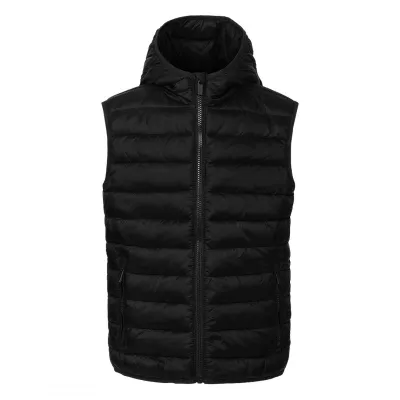 LIBERTY HOOD VEST KID, dečji prsluk sa kapuljačom, crni