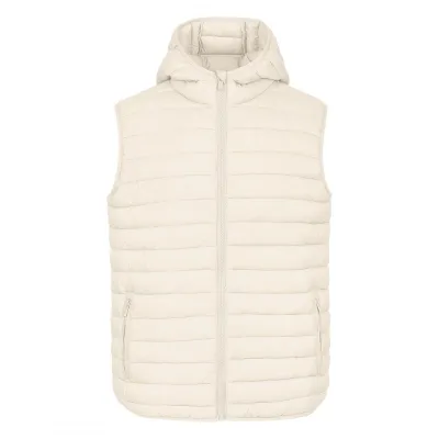 LIBERTY HOOD VEST MEN, prsluk sa kapuljačom, krem-beli
