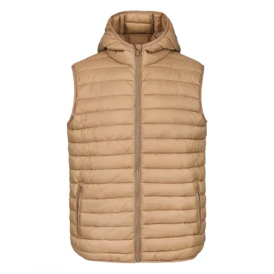 LIBERTY HOOD VEST MEN, prsluk sa kapuljačom, svetlo braon