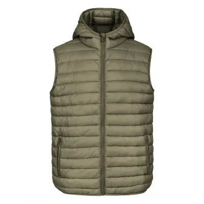 LIBERTY HOOD VEST MEN, prsluk sa kapuljačom, maslinasti