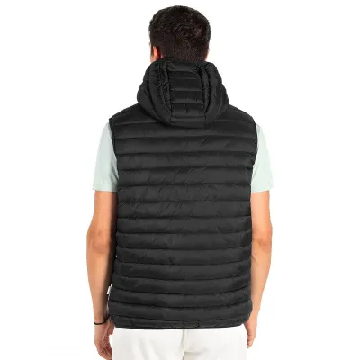 LIBERTY HOOD VEST MEN, prsluk sa kapuljačom, crni