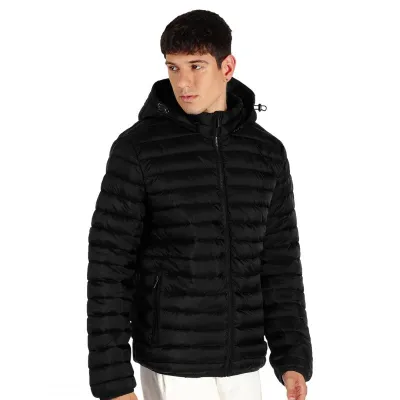 LIBERTY JACKET MEN, jakna sa kapuljačom, crna