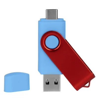 SMART C RED, usb flash memorija, svetlo plavi, 128GB
