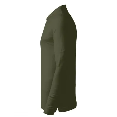 AZZURRO II LSL, pamučna polo majica dugih rukava, 180 g/m2, maslinasta