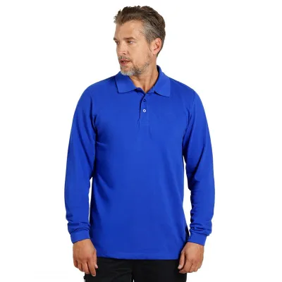 AZZURRO II LSL, pamučna polo majica dugih rukava, 180 g/m2, rojal plava