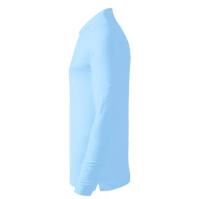 AZZURRO II LSL, pamučna polo majica dugih rukava, 180 g/m2, svetlo plava