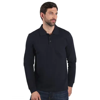 AZZURRO II LSL, pamučna polo majica dugih rukava, 180 g/m2, plava