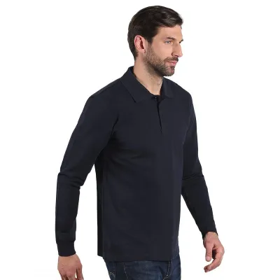 AZZURRO II LSL, pamučna polo majica dugih rukava, 180 g/m2, plava