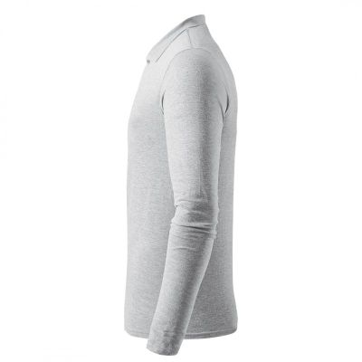 AZZURRO II LSL, pamučna polo majica dugih rukava, 180 g/m2, pepeljasta