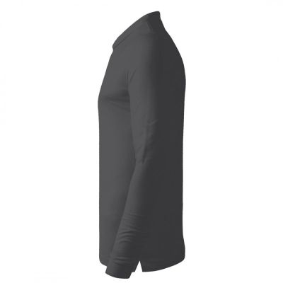 AZZURRO II LSL, pamučna polo majica dugih rukava, 180 g/m2, tamno siva