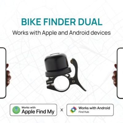 Bike finder Dual bike bell with worldwide locating