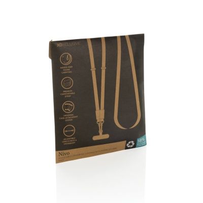 Nivo RCS recycled PET Crossbody lanyard