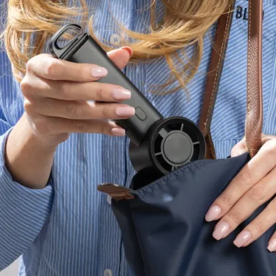 Twist RCS recycled plastic re-chargeable portable fan