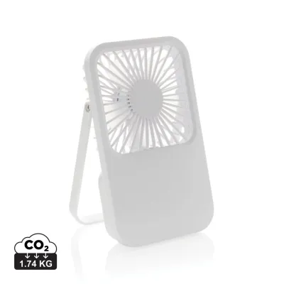 Aervina RCS recycled plastic re-chargeable desk fan